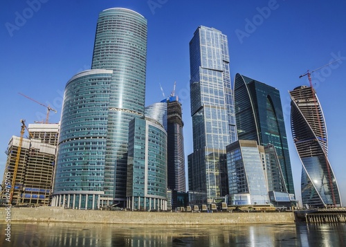 skyscrapers Moscow City. Russia