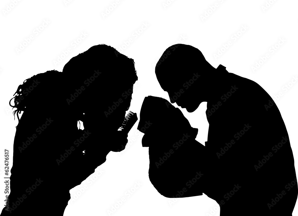 Vector silhouette of people. Vector silhouette of people.