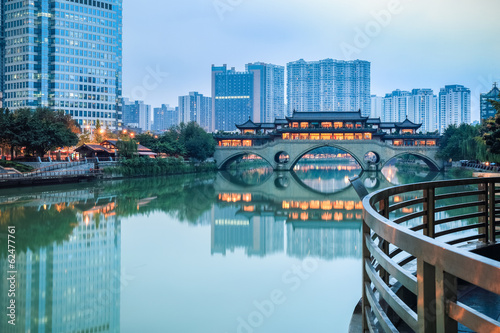 Bild auf Leinwand chengdu scenery