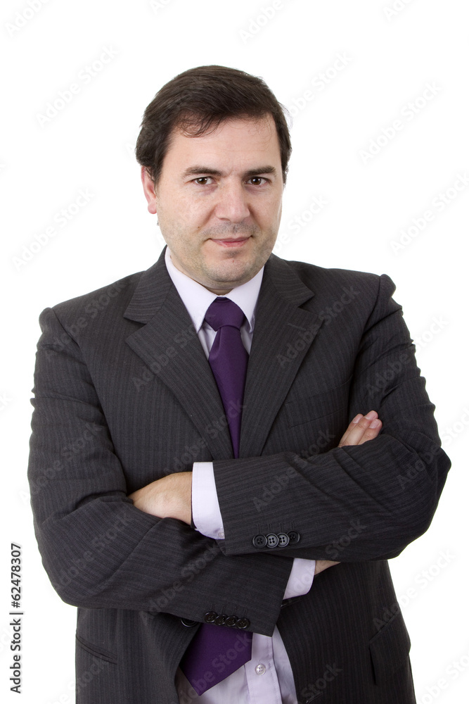Two Businessman standing on a white background Two Businessman standing on a white background