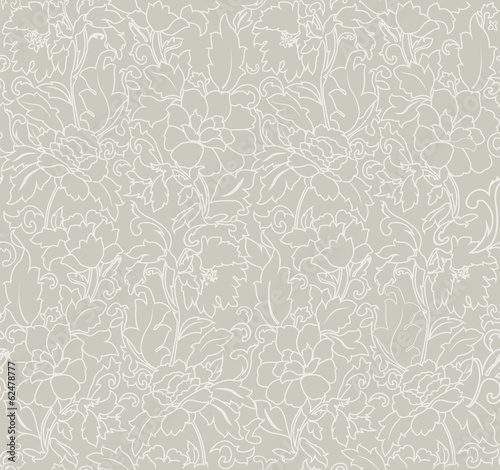 Floral abstract background; seamless
