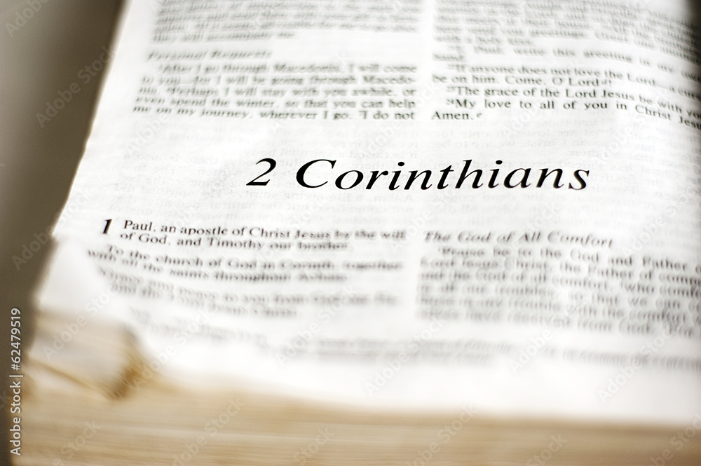 Obraz premium Book of 2 Corinthians