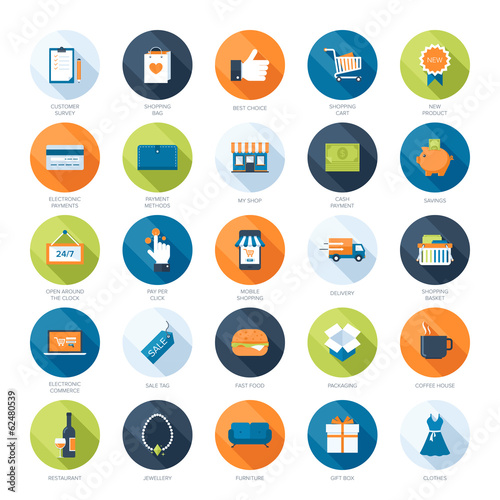 Shopping icons