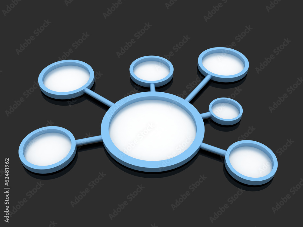 3d presentation with a set of elements on a black glossy backgro 3d presentation with a set of elements on a black glossy backgro
