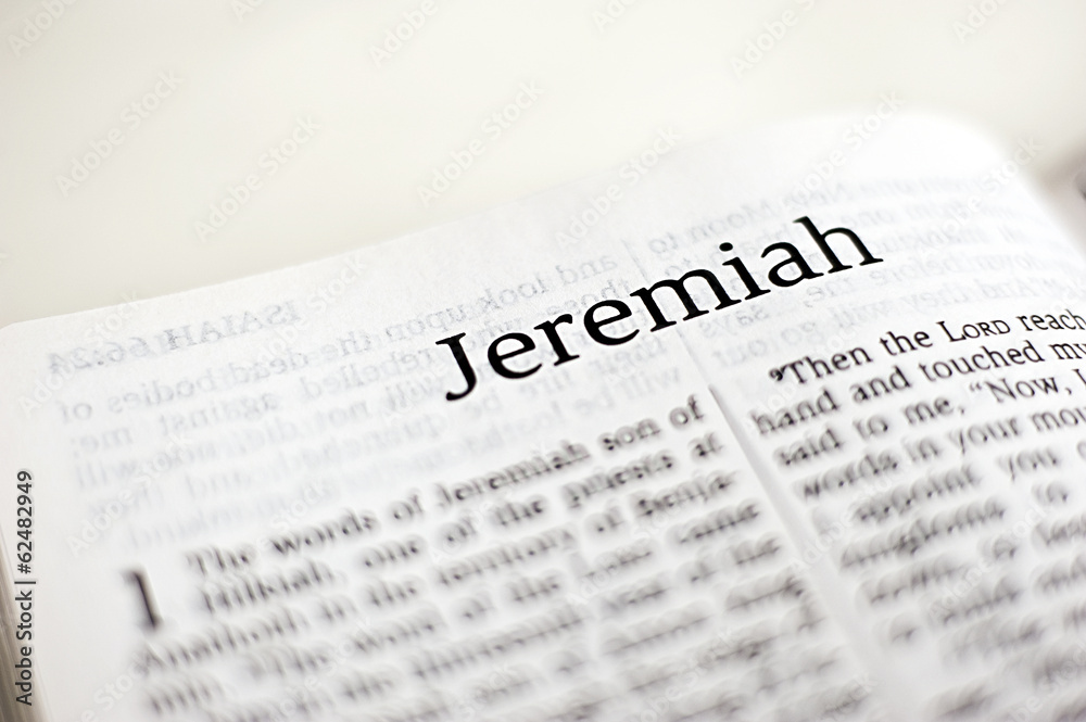 Obraz premium Book of Jeremiah
