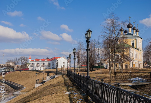 View of embankment of Volga in Uglich