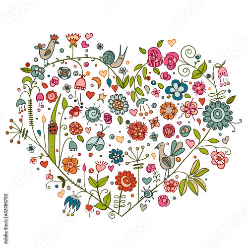 Floral heart