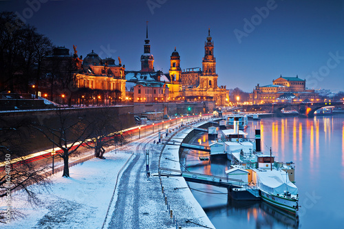 Winterabend in Dresden