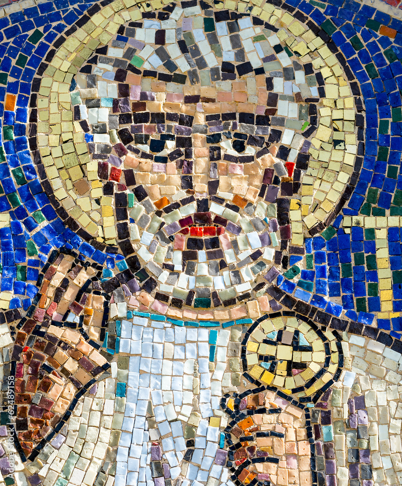 Agliate Brianza, mosaic of St. Peter