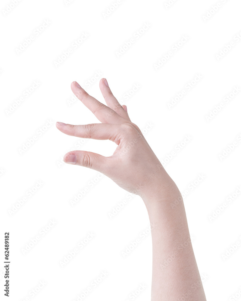 woman hand showing empty space for your product woman hand showing empty space for your product