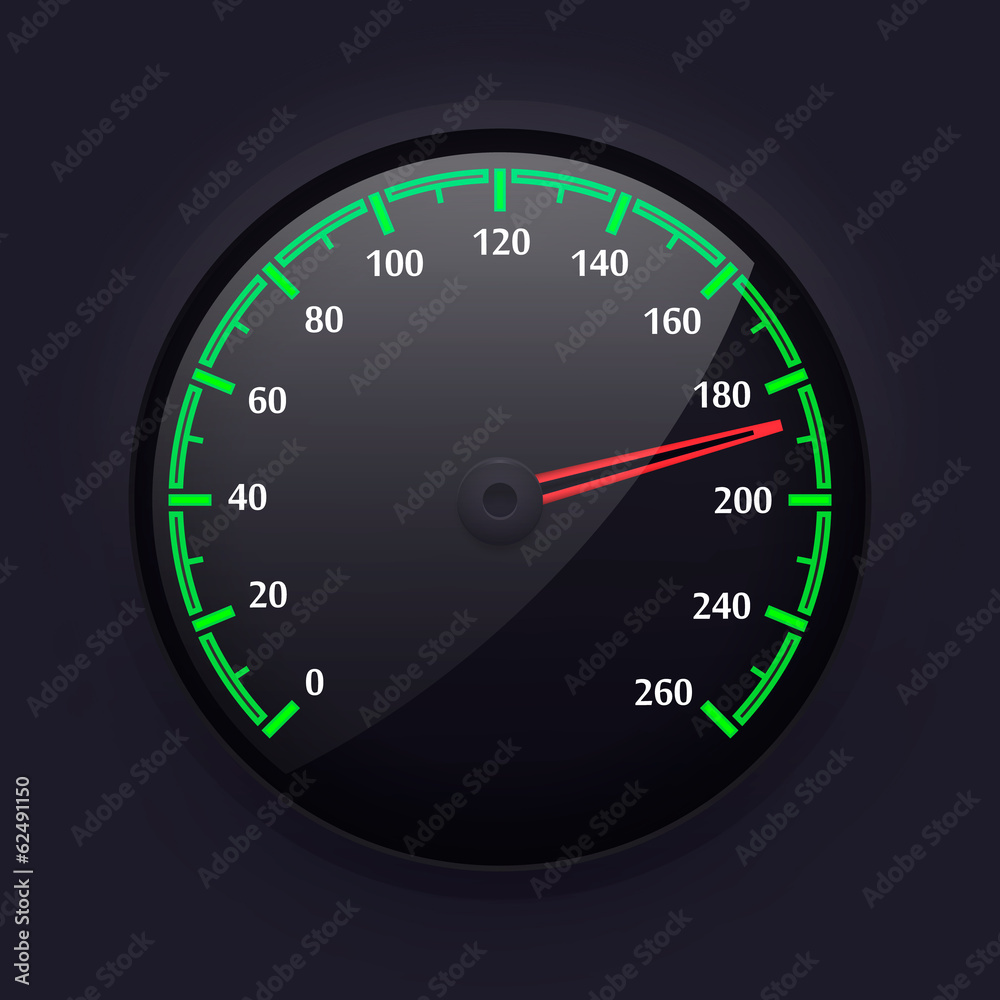 Simple Speedometer Design, Vector Illustration. Simple Speedometer Design, Vector Illustration.