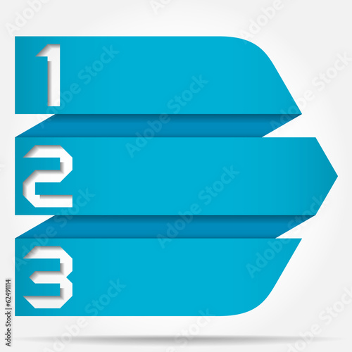 Free Download 3d Origami Style Numbered Arrow Banner Template, Vector - GFXLoad