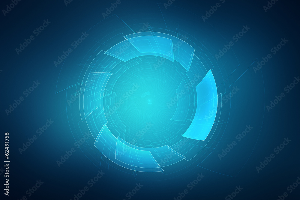 Abstract circular science fiction futuristic background Abstract circular science fiction futuristic background