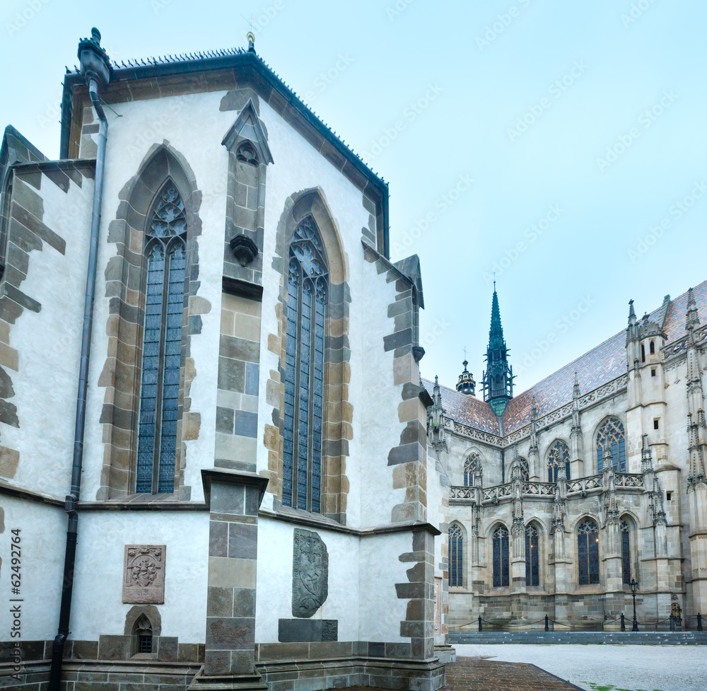 The Saint Michael Chapel and St. Elisabeth Cathedral (Kosice, Sl The Saint Michael Chapel and St. Elisabeth Cathedral (Kosice, Sl