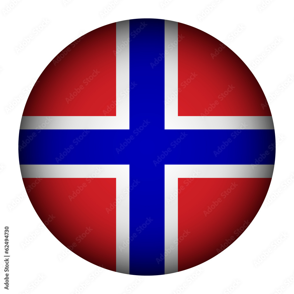 Norway flag button. Norway flag button.
