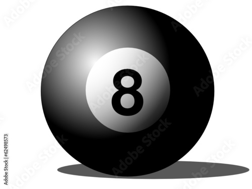 Snooker ball eight
