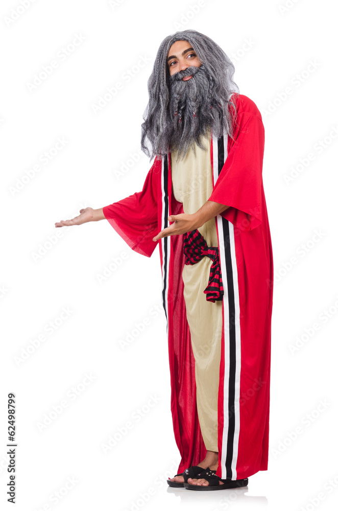 Old wizard isolated on the white background Old wizard isolated on the white background