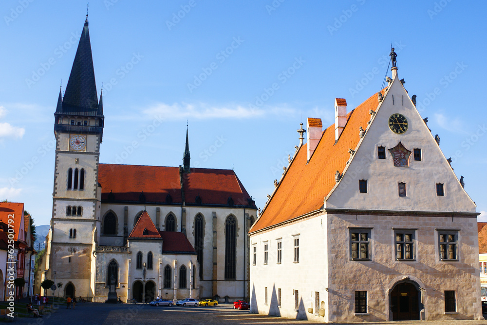 Fototapeta premium Town Square of Slovakian Bardejov
