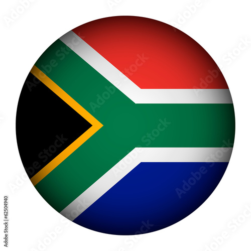 Free Download South Africa flag button. The colors of original. - GFXLoad