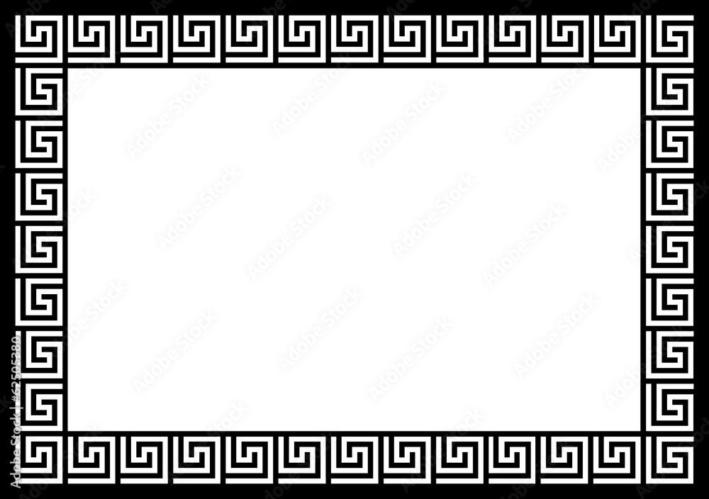 Cadre noir et blanc.
