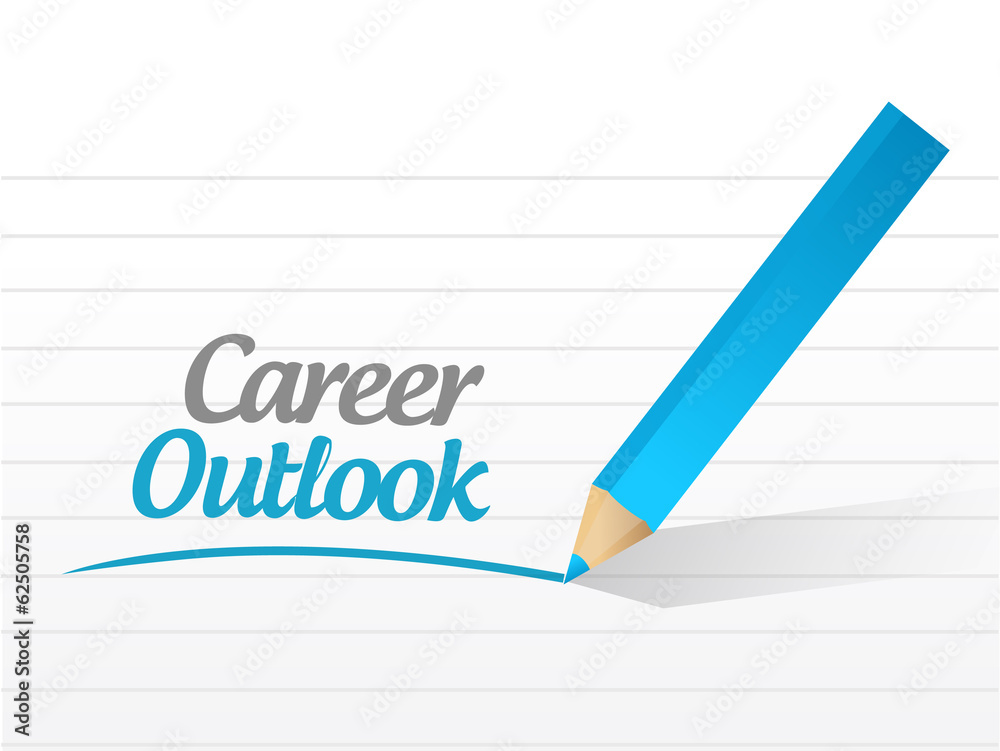 career outlook message illustration design career outlook message illustration design