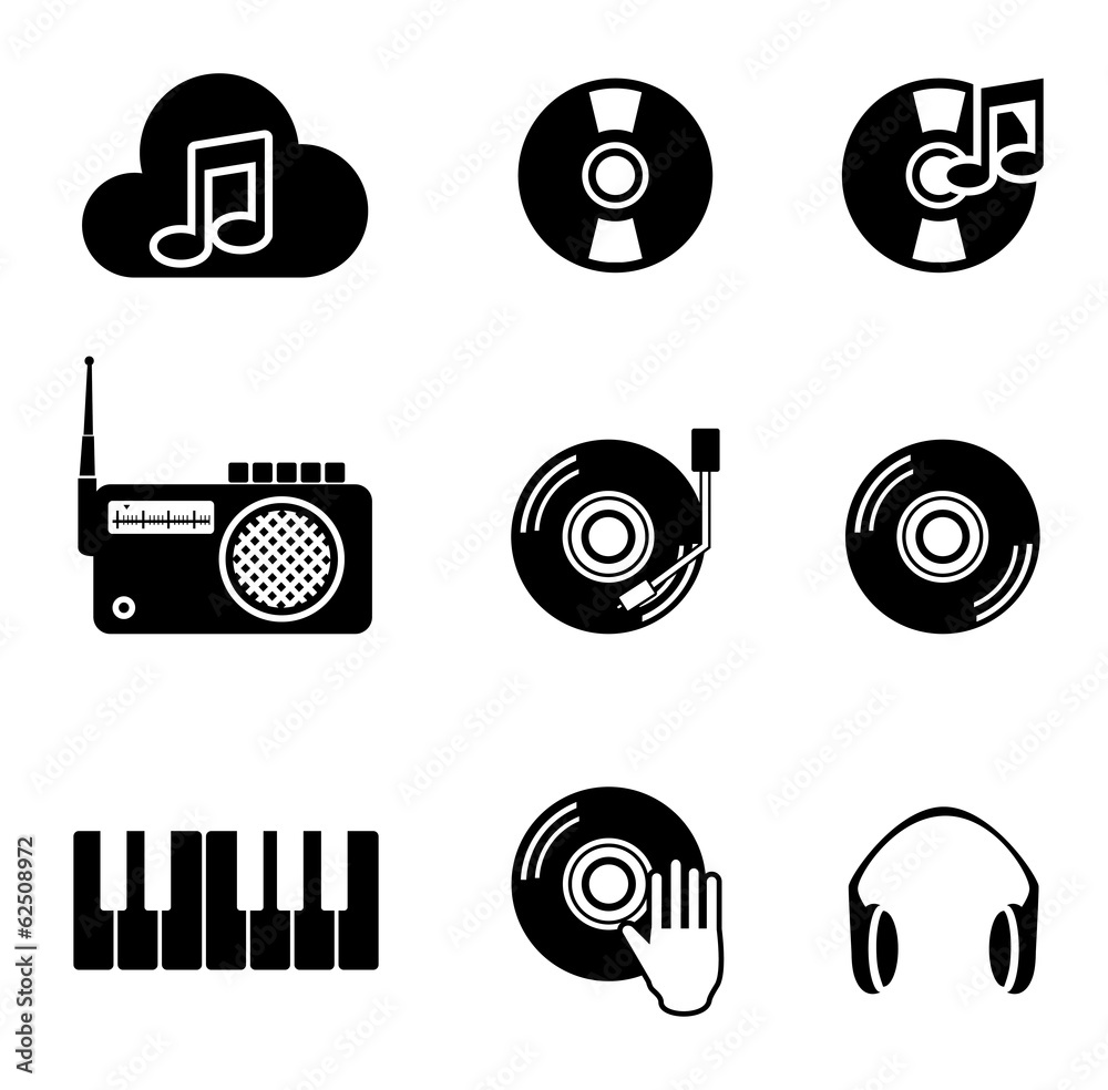Naklejka premium Music design