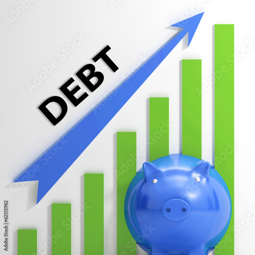 Debt Graph Shows Bills Deficit And Borrowing photo