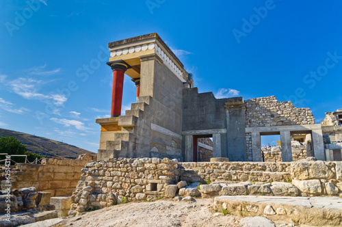 Northern entrance to Knossos palace, island of Crete