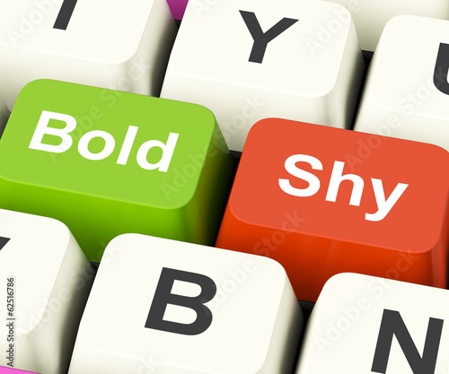 Quadro em tela Bold Shy Keys Show Confident And Reserved