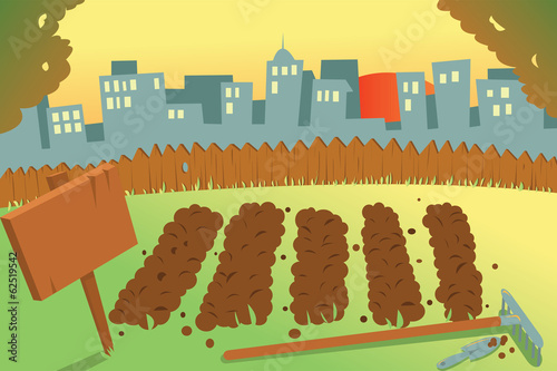 Vegetable Garden in a city