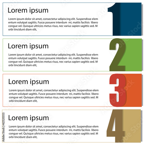 Step of Infographic template for business and education