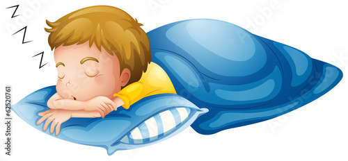 A little boy sleeping