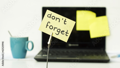 Fotografi Don't forget memo