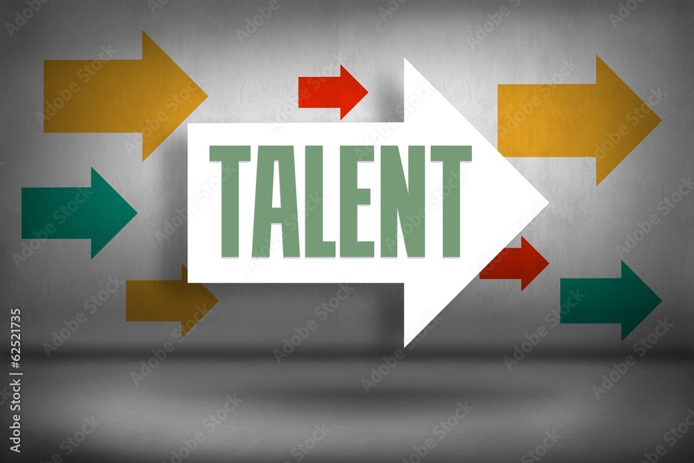 Talent against arrows pointing Talent against arrows pointing