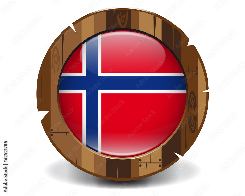 Obraz premium Norway wood button