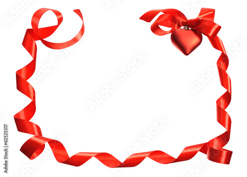 red ribbon heart