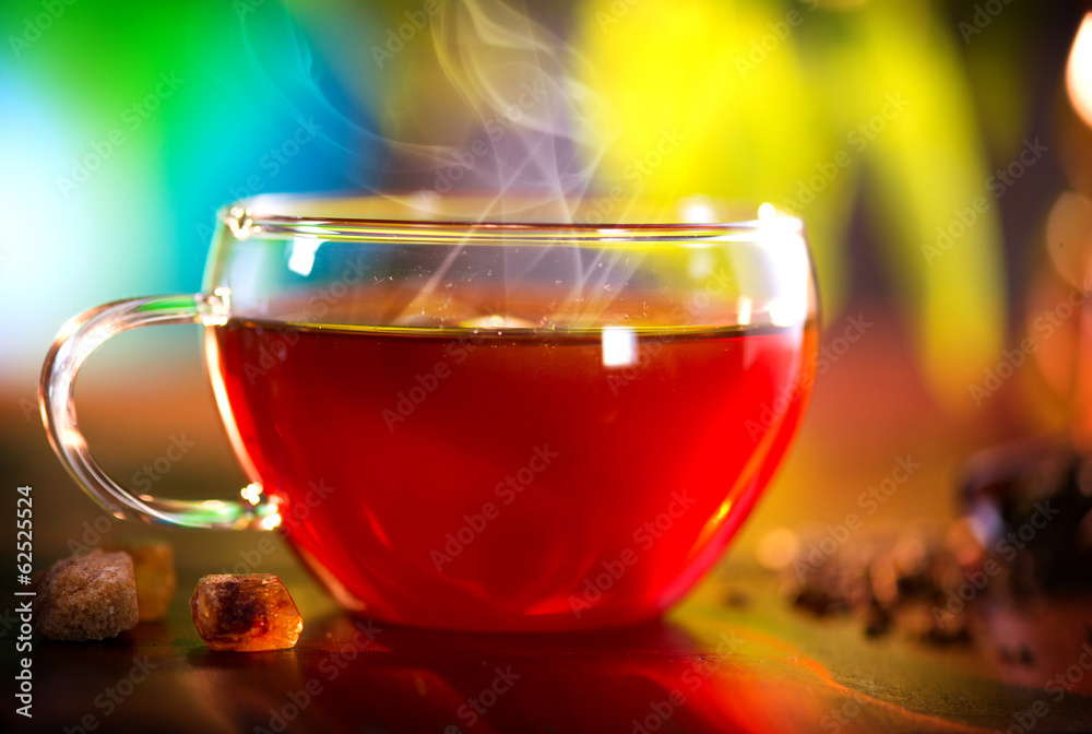Cup of Healthy Tea over Nature Green background. Herbal Tea Cup of Healthy Tea over Nature Green background. Herbal Tea