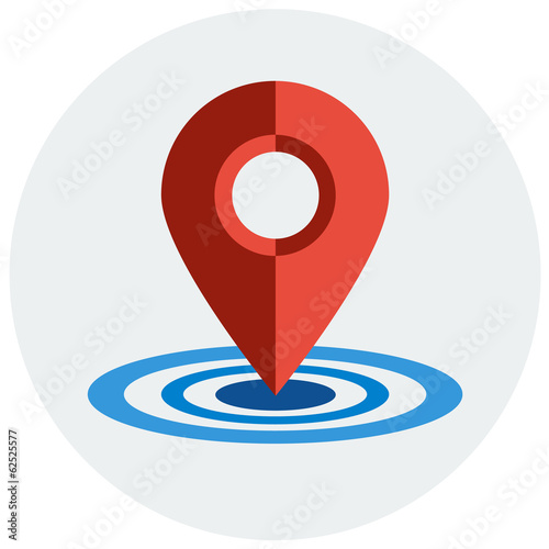 Map pointer ,flat icon