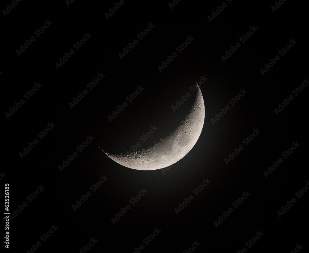 Fototapeta premium Waxing Crescent Moon
