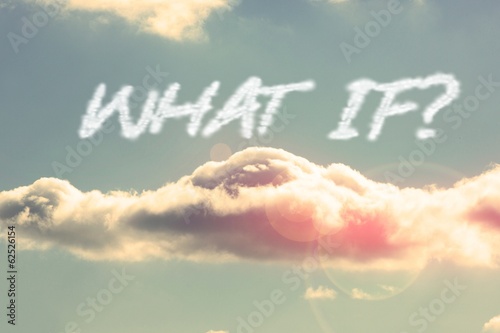 What if against bright blue sky with cloud