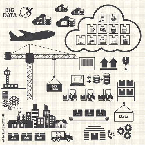 Big Data. Computing data storage.