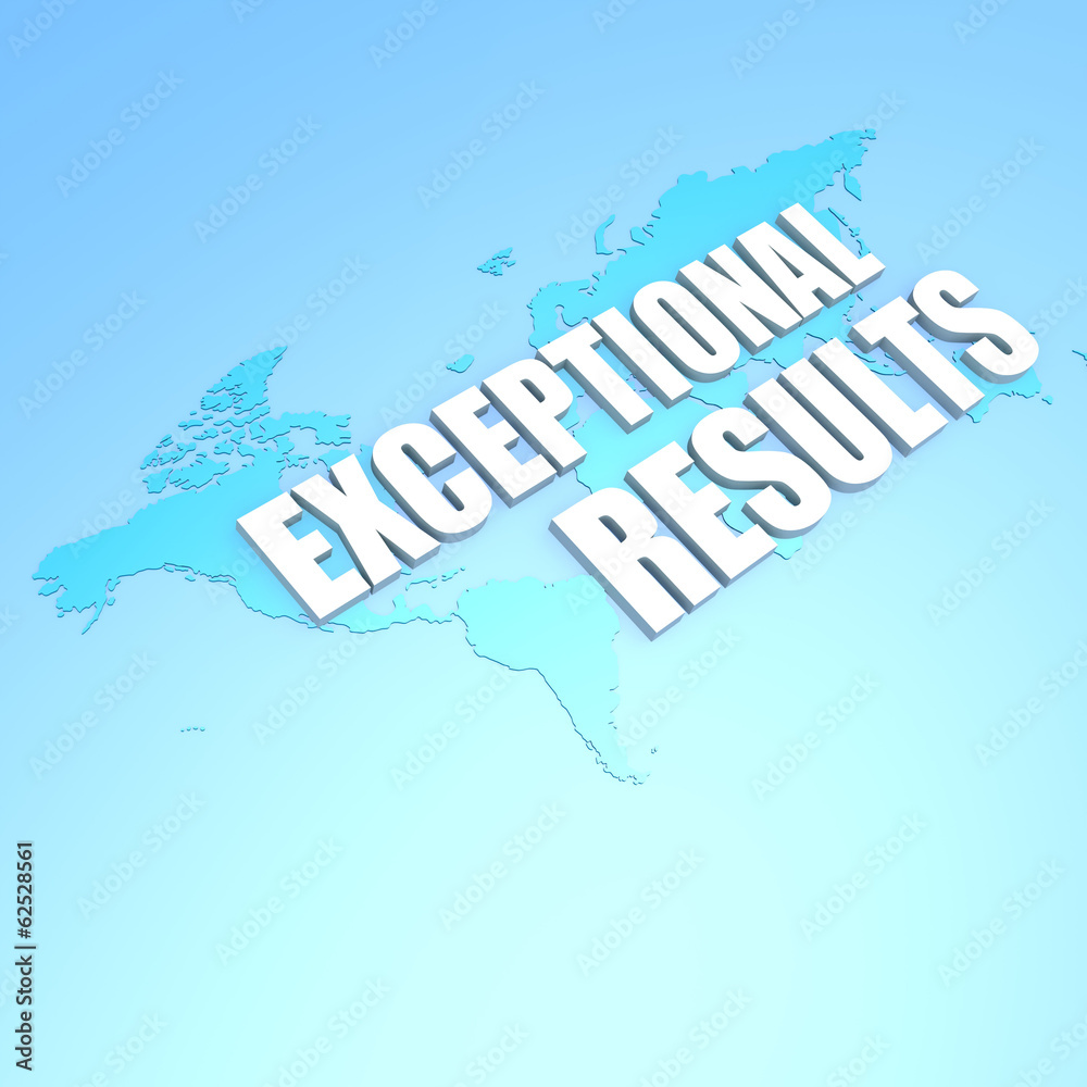 Exceptional results world map