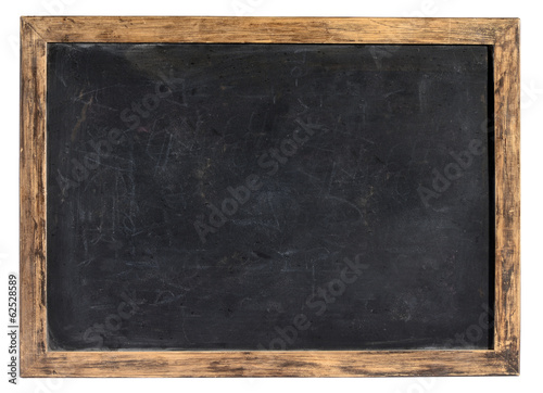 Vintage blackboard or school slate photo
