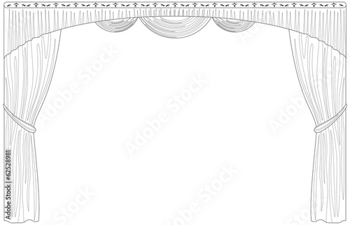 Curtain isolated contour