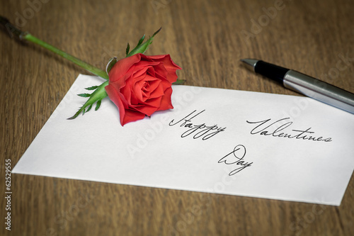 Love Letter with a Rose