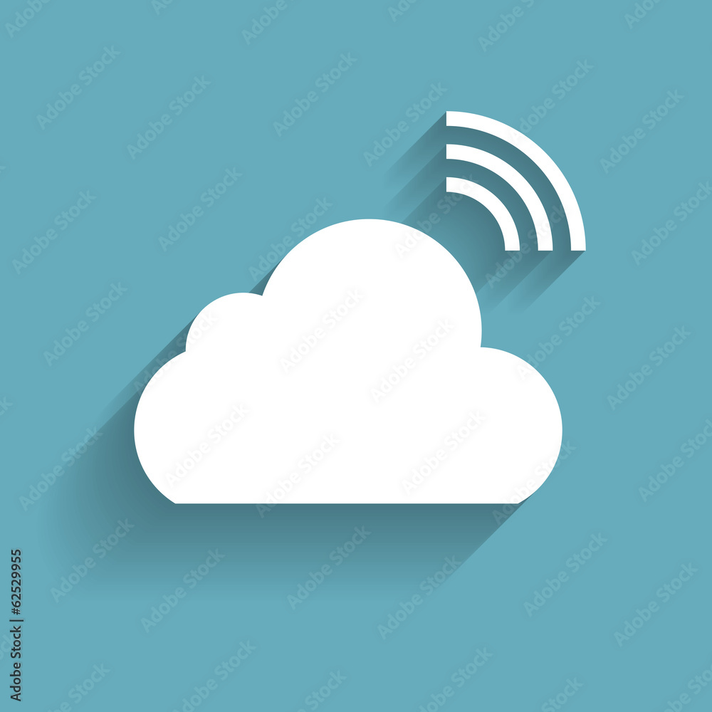 Cloud Computing Concept on Different Electronic Devices. Vector Cloud Computing Concept on Different Electronic Devices. Vector