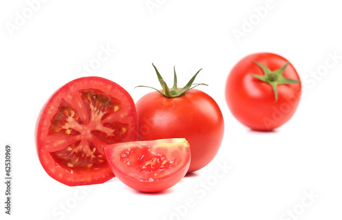 Red tomato vegetable.