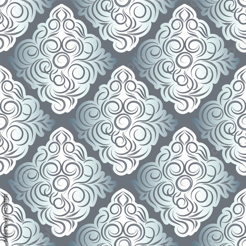 vector seamless backdrop. damask pattern. flower wallpaper