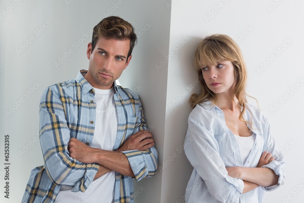 Fototapeta premium Couple not talking after an argument