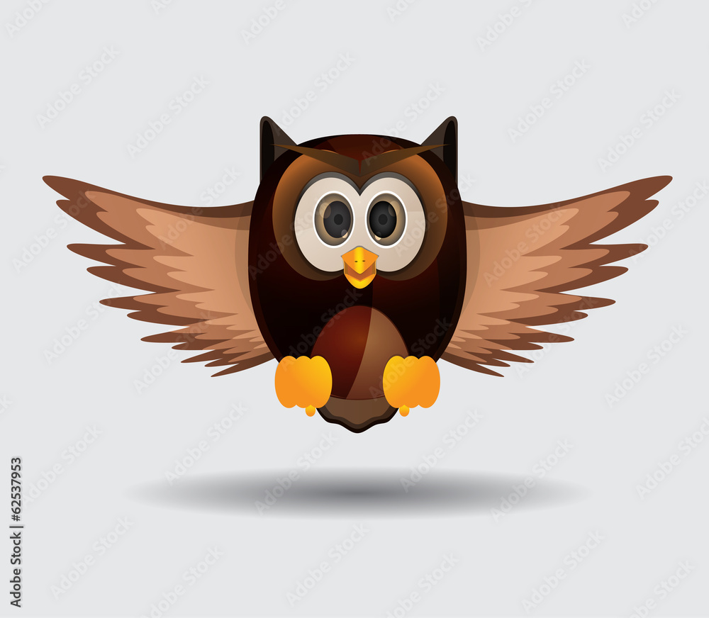 Fying owl bird Fying owl bird